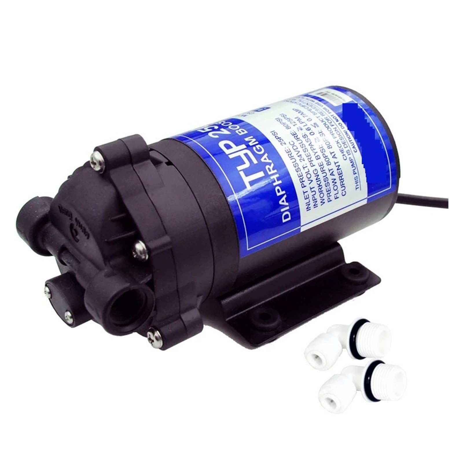 Cczrd One Color Ro 24V 50Gpd Water Booster Pump 2500Nh Increase Reverse Osmosis System Pressure Smooth Operation Flow Steady Reliable