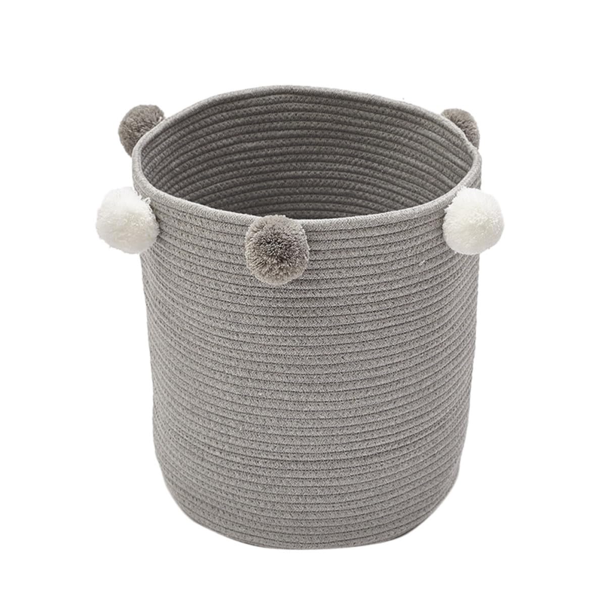 Cesta Redonda de Algodón para Ropa, Gran Capacidad, Diseño Elegante