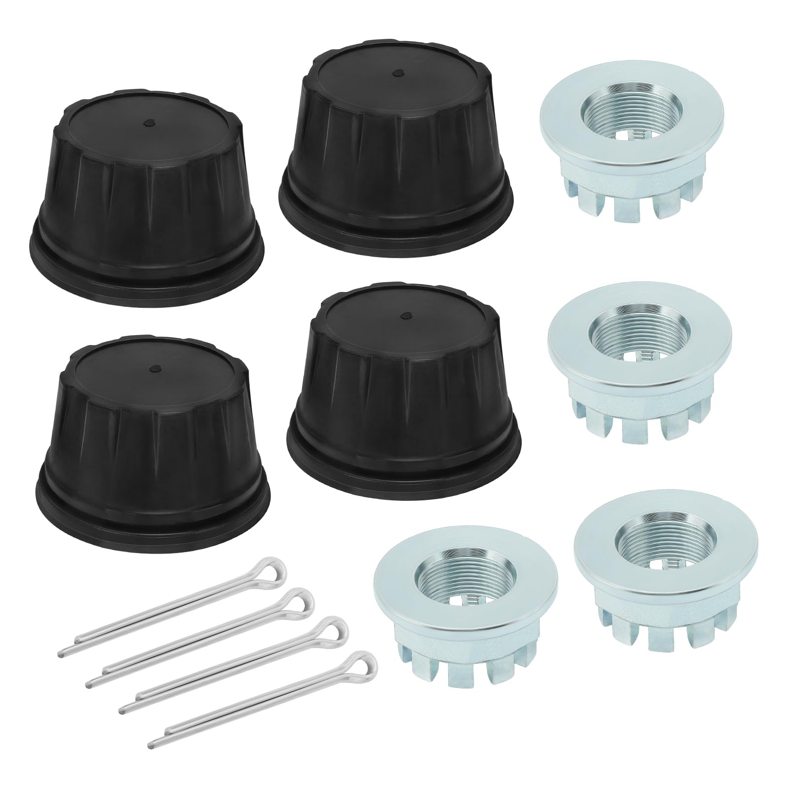 Axle Nuts & Wheel Center Cap Front+Rear for Honda Rancher 420