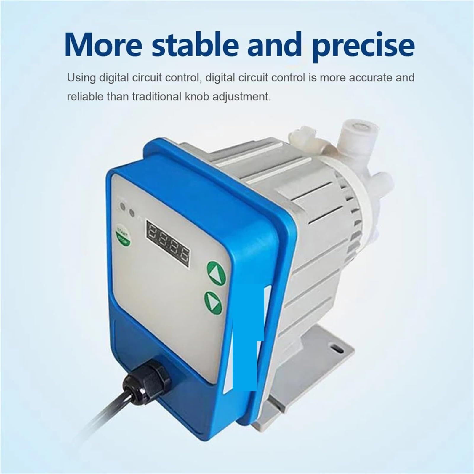 Testeur de pH de l'eau, Micro Pompe Doseuse À Diaphragme Électromagnétique, Traitement des Eaux Usées Électriques Base D'acide pour Eau Potable, Aquariums, etc.