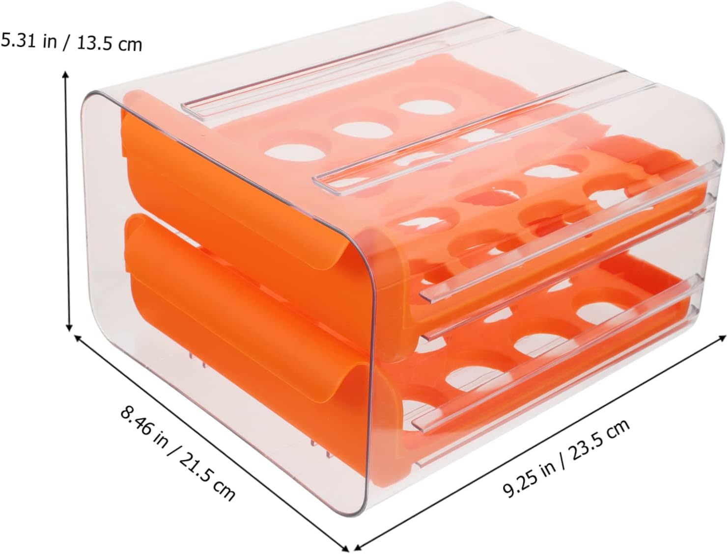 Fridge Door Egg Organizer Reusable Egg Cartons Compartment Holder Storage Case Smooth Edges