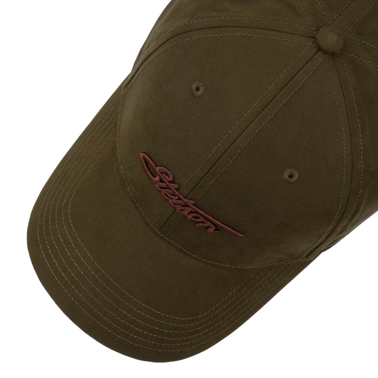 Stetson Czapka Waxed Cotton WRKobiety/Mężczyźni - z daszkiem bawełniana baseball cap Metalowa sprzączka, daszkiem, Jesień Lato Wiosna Zima