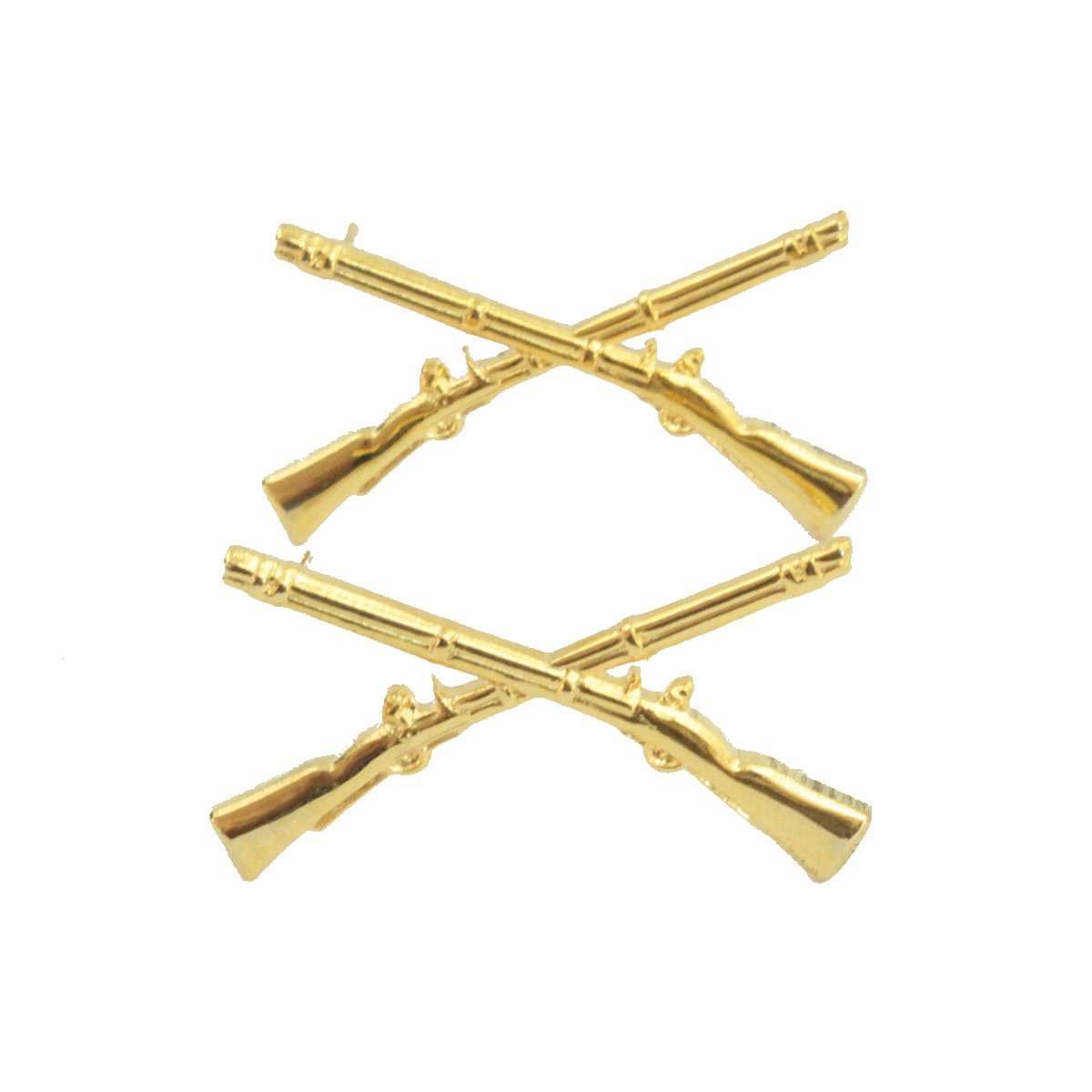 Epic Militaria Unisex Gold Reproduction Us Infantry Branch Insignia