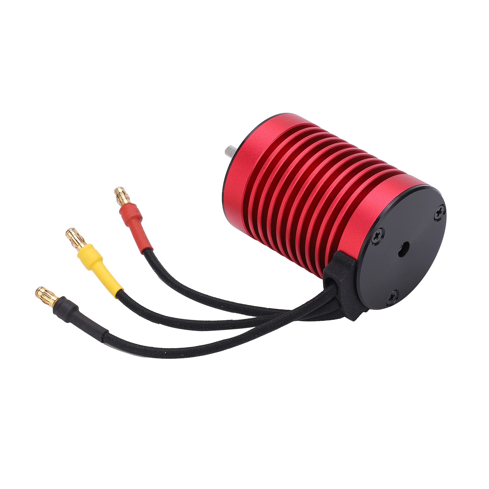 Motor Brushless F540, Motor Eléctrico RC, Motor de Torsión 3000KV para Auto RC 1/10, Construcción en Aleación de Aluminio y Cobre con Conector Banana Dorado de 4mm