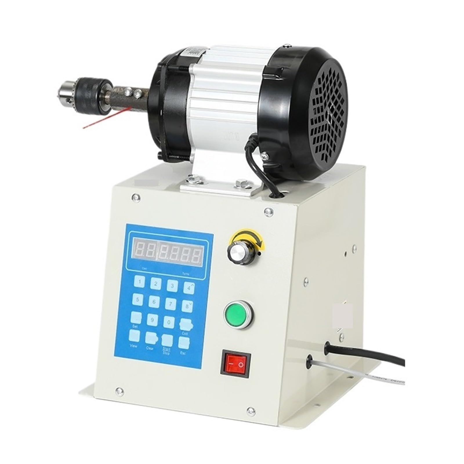 Cable Reel， 650t/800W CNC Electric Winding Machine High Torque Chuck Variable Speed ​​Automatic Tool Garden Hose(650W,Clamp Type)