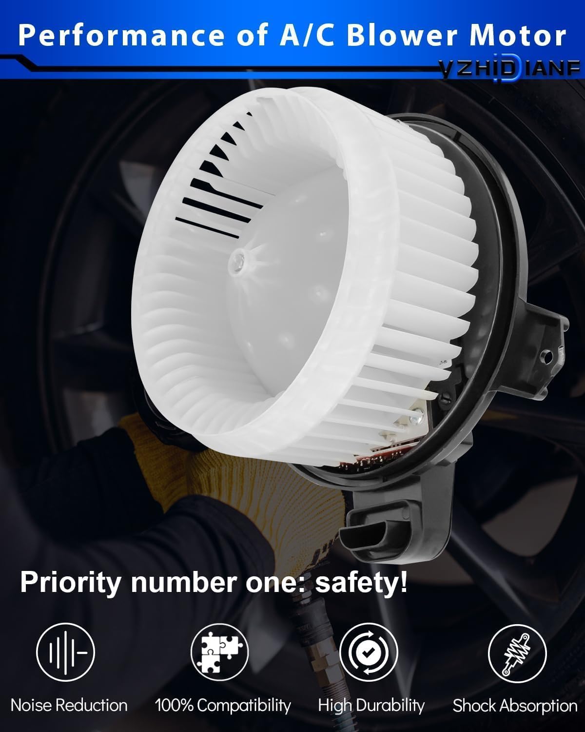 700215 AC Heater Blower Motor and Resistor Assembly for:-Toyota Camry 2007-2017 4Runner 2010-2018 Highlander Tundra Avalon for:-Dodge Journey for:-Lexus Es300H Es350 Es350 Gx460 Rx350 Rx450H