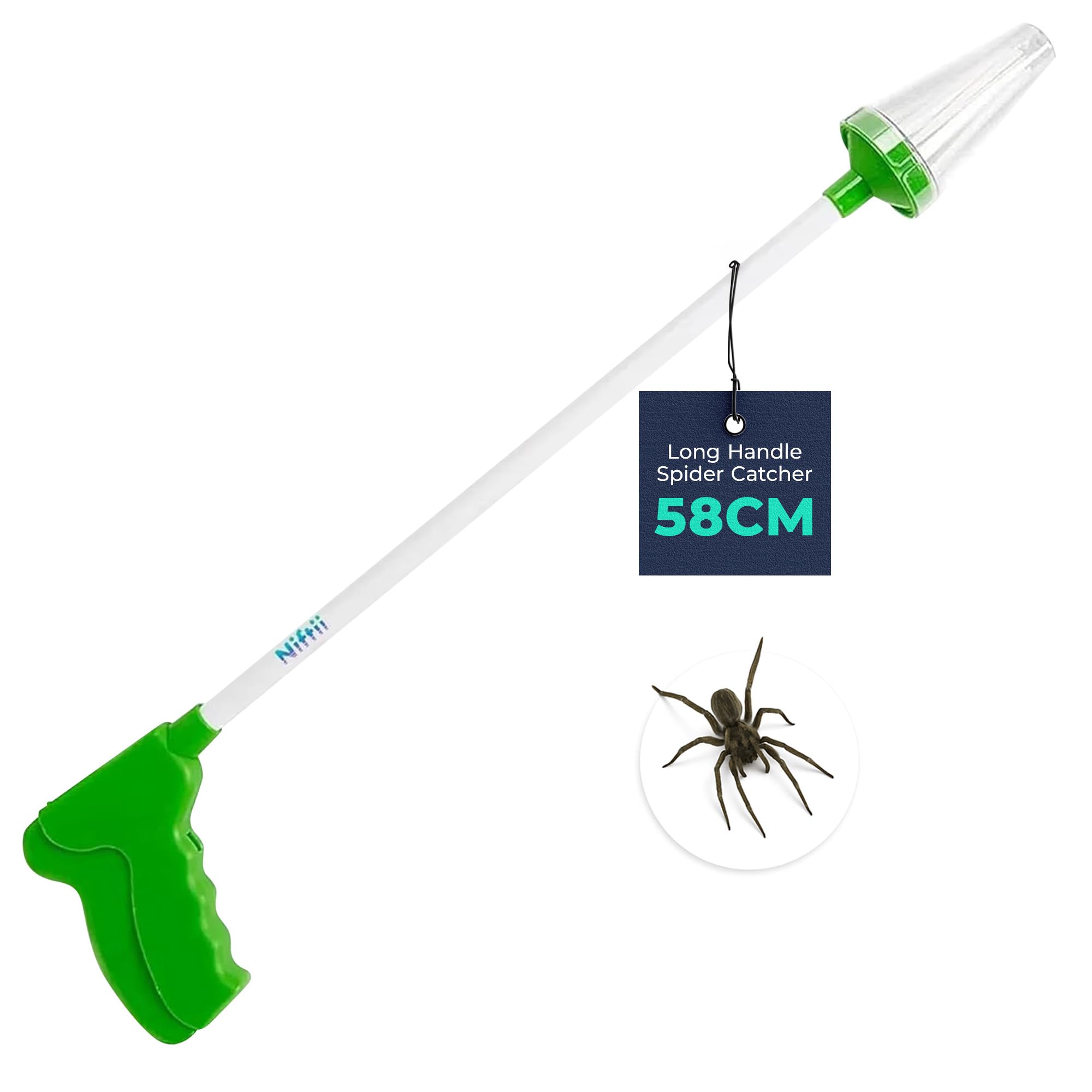 Spider Catcher with Extra Long Handle - Insect Catchers Safely Humanely Removes Spiders Insects Wasps Bees Moths, Spider Catchers for Home