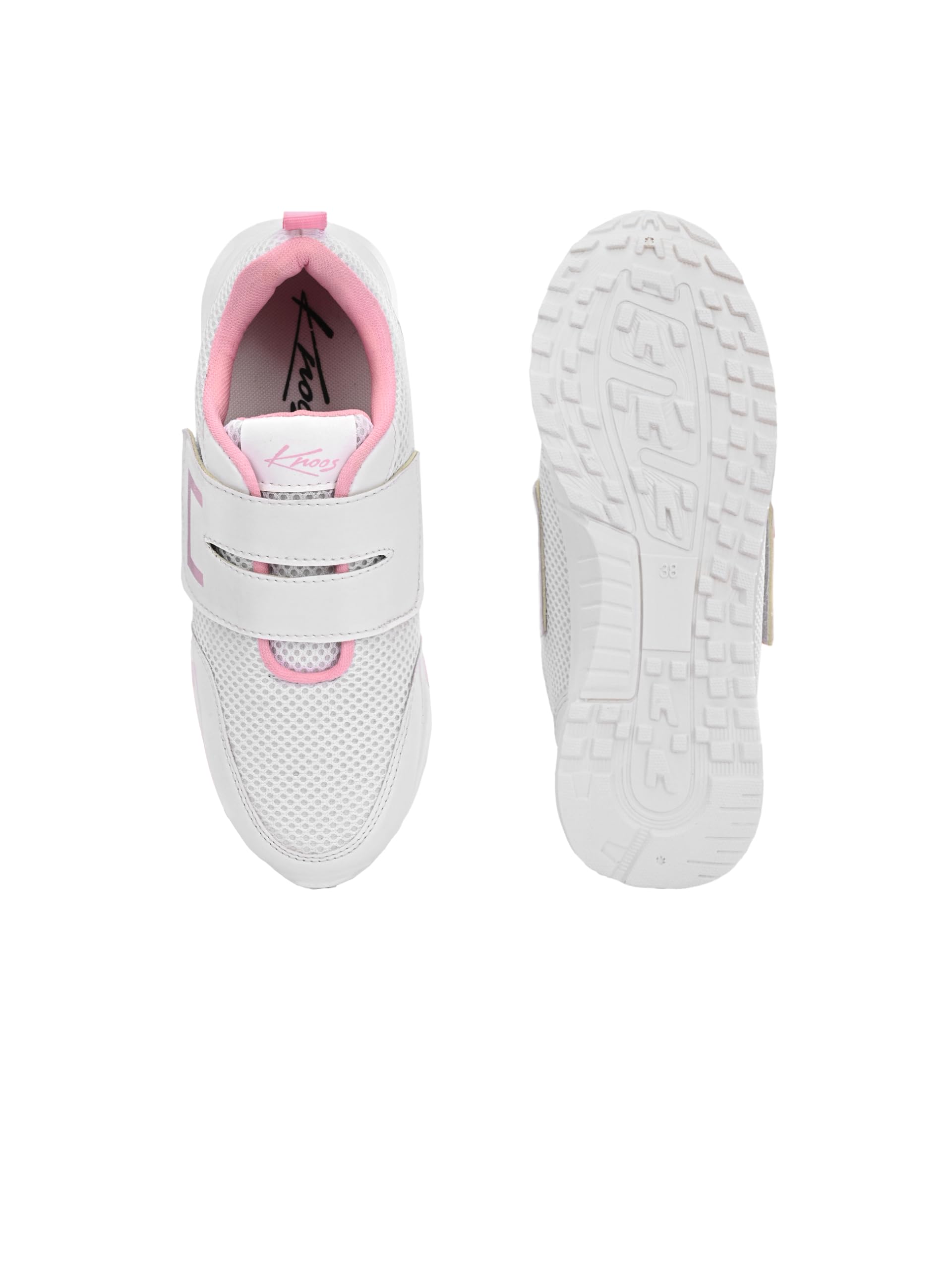 knoos Women's Walking Shoes | Lightweight Breathable Mesh Sneakers with Adjustable Hook & Loop Strap | Comfortable Slip-On Casual Sports Shoes for Walking, Travel-picture-0