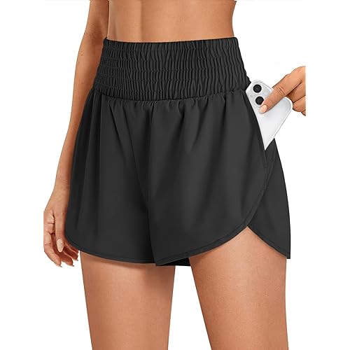 AUTOMET Womens Athletic Shorts High Waisted Running Shorts Gym Workout Shorts Casual Comfy Sport Shorts with Pockets 2024