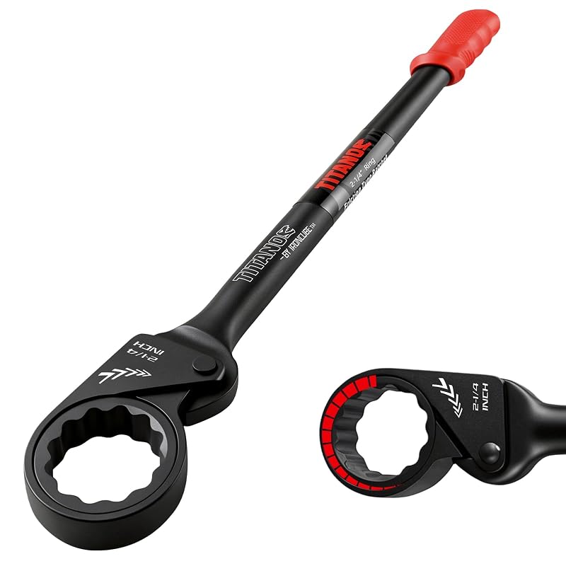 Chave Estrela com Catraca por Fricção 5,72 cm (2-1/4"), Cabo Extra Longo de 66 cm, 12 Pontos em Aço CR-V ironcube