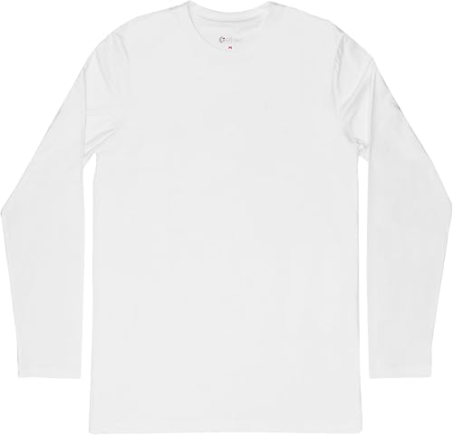 Ethika Men's Classic Fit Tee Long Sleeve, Comfortable Everyday T-Shirt