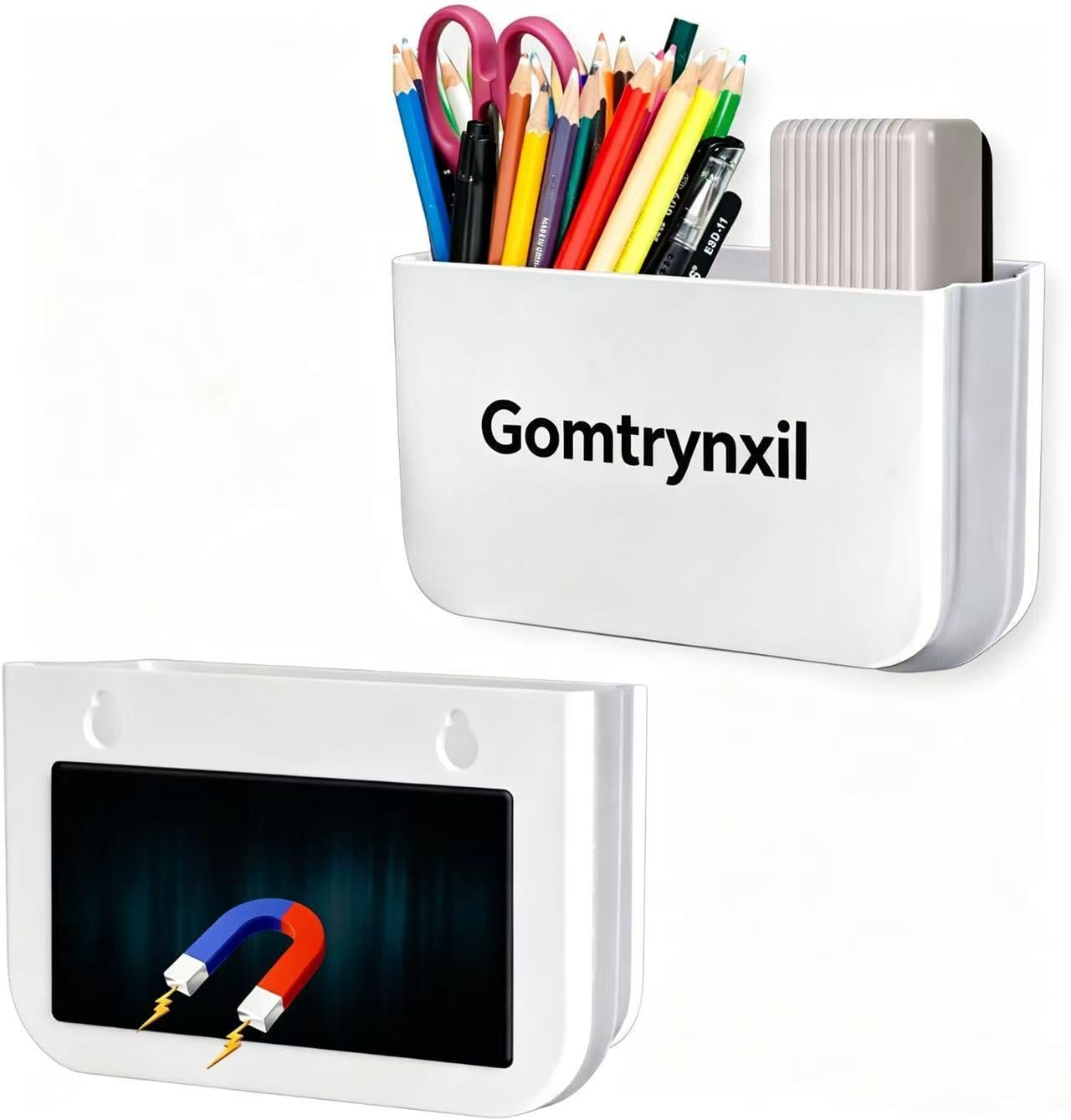 GomTrynxil 2 Stück Magnetischer Stiftehalter Faltbarer, Magn