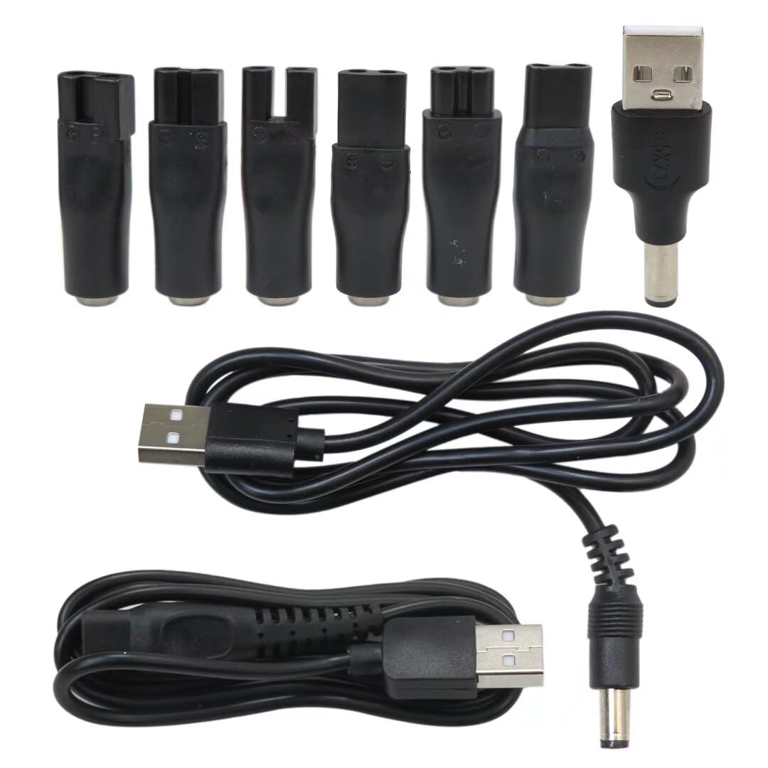 5V USB Charging Power Cords Charger Adapter for Norelco HQ8505, 7000 7100 7200 7300 7400 7500 7600 7700 5000 Series Shavers