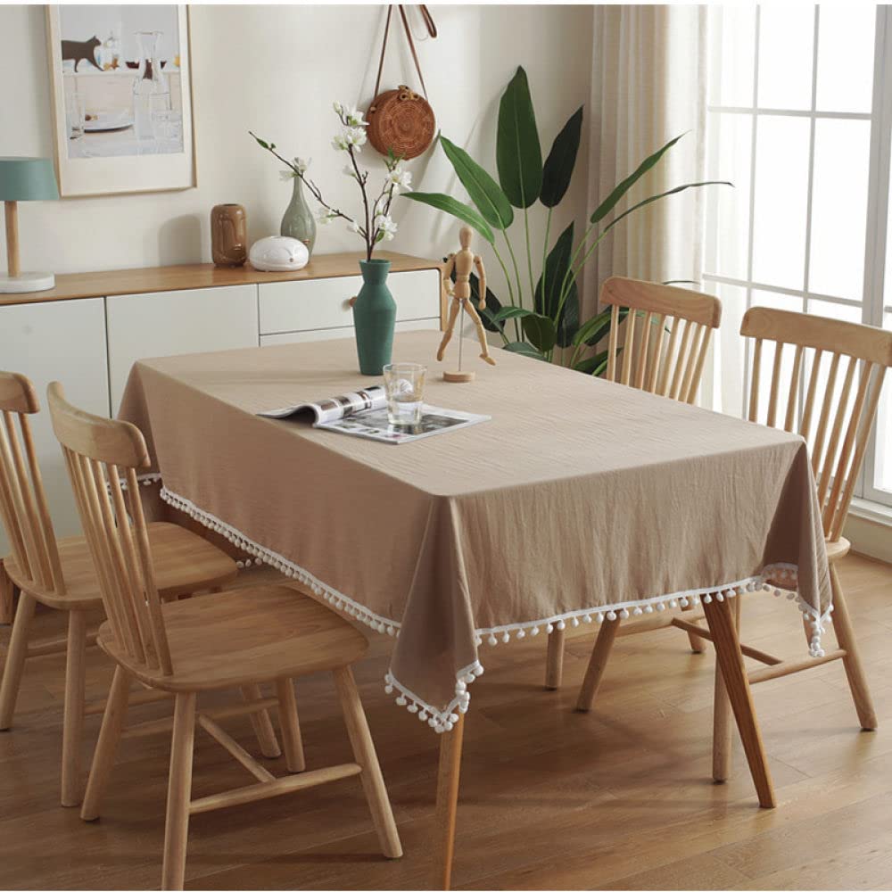 Nappe lavable en tissu de coton kaki 60x60 pour fête et banquet