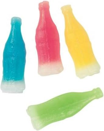 Nik-L-Nip Mini Drinks Candy Original Wax Bottles I 8's Pack of 2 I US Import I Includes Groceries R Us Keyring