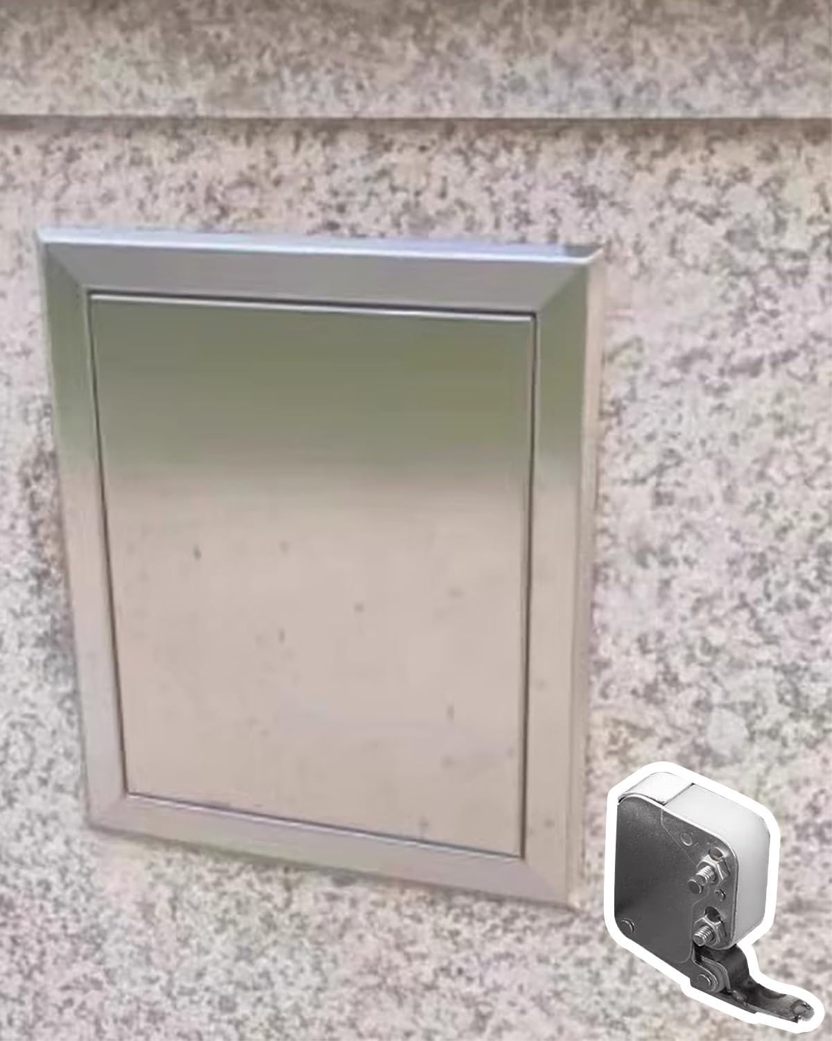 Uniwersalna klapa rewizyjna do instalacji sanitarnych ze sprężyną do suchej zabudowy – 91 x 91 cm osłona inspekcyjna do klimatyzacji i basenu, prostokątny/kwadratowy otwór ścienny, akcesoria