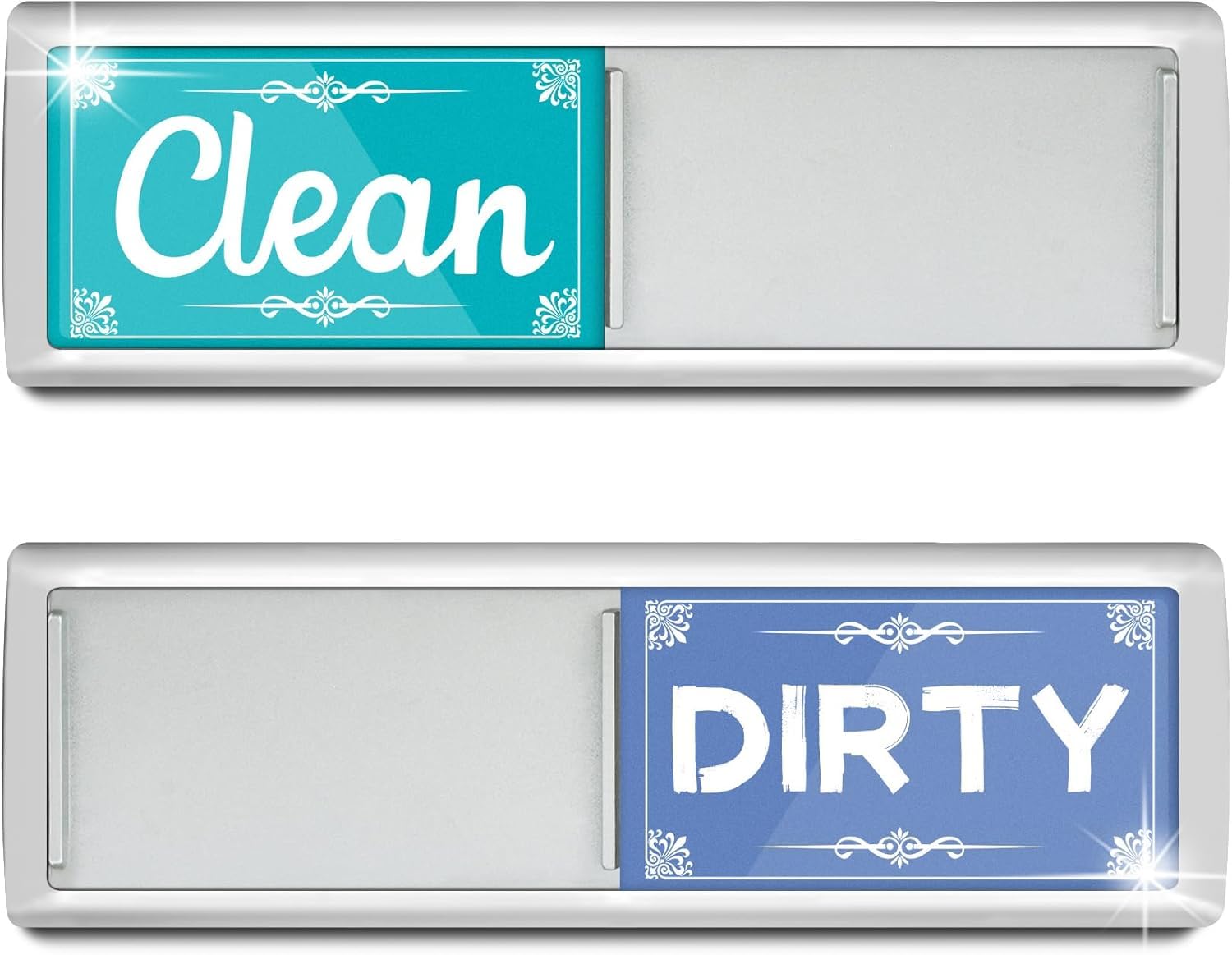 Dishwasher Magnet Clean Dirty Sign, Green & Blue Clean Dirty Magnet For Dishwasher, Refrigerator, Kitchen Signs,Kitchen Decor And Accessories