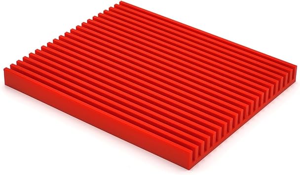 Quilting Ruler Rack - Desktop 20 Slot Ruler Holder Organizer and Storage - Made in USA Red