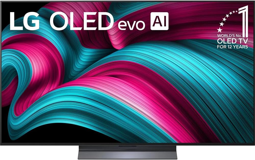 LG 55" C5 OLED evo 4K UHD Smart webOS TV (2025) Bundle with CPS Exclusive 26 Month Protection, 2X HDMI Cable, Wall Mount, 6-Outlet Surge Adapter & Deco Gear Complete Home Theater Beginner's Guidebook