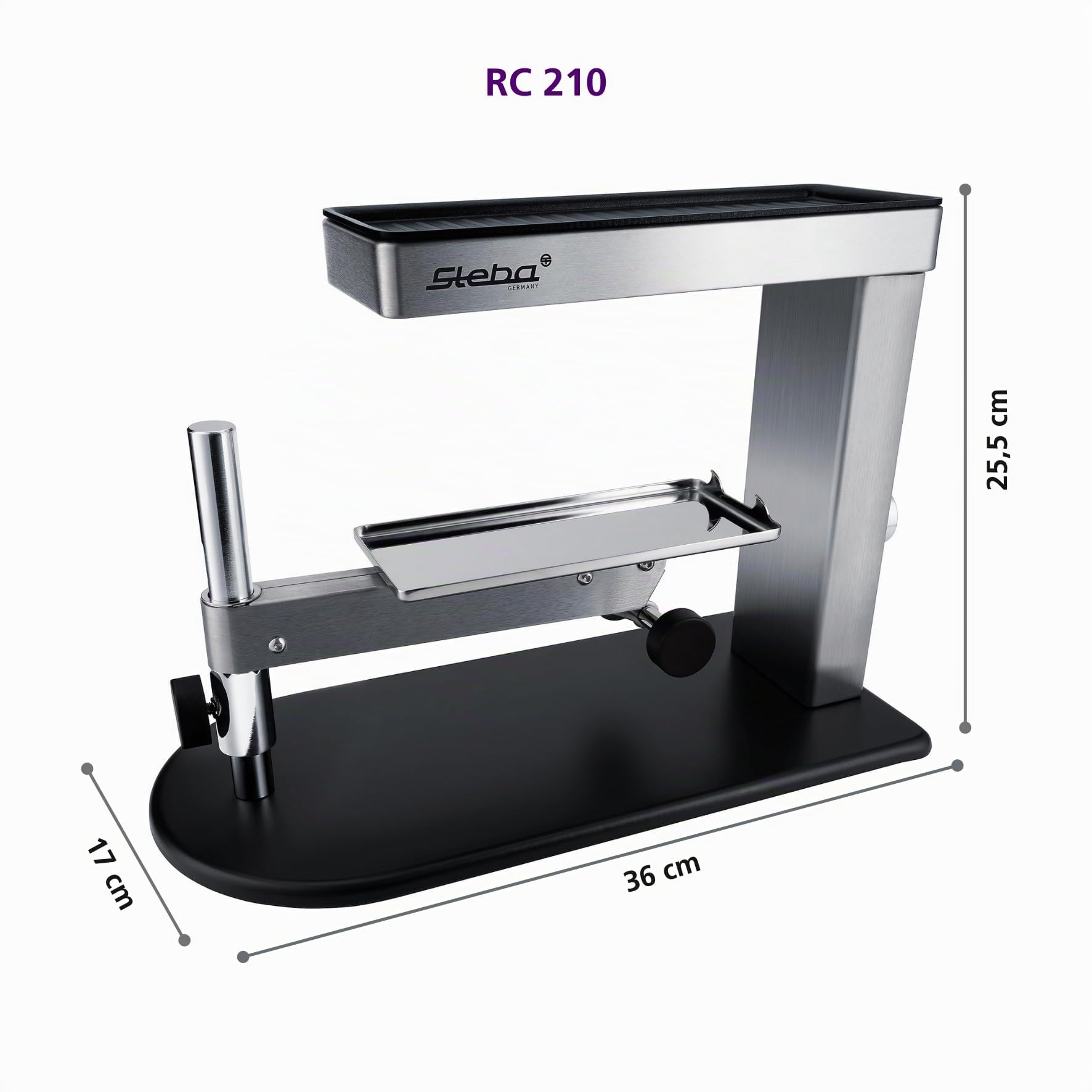Steba RC 210 Swiss Style Raclette fromage, Acier Inoxydable