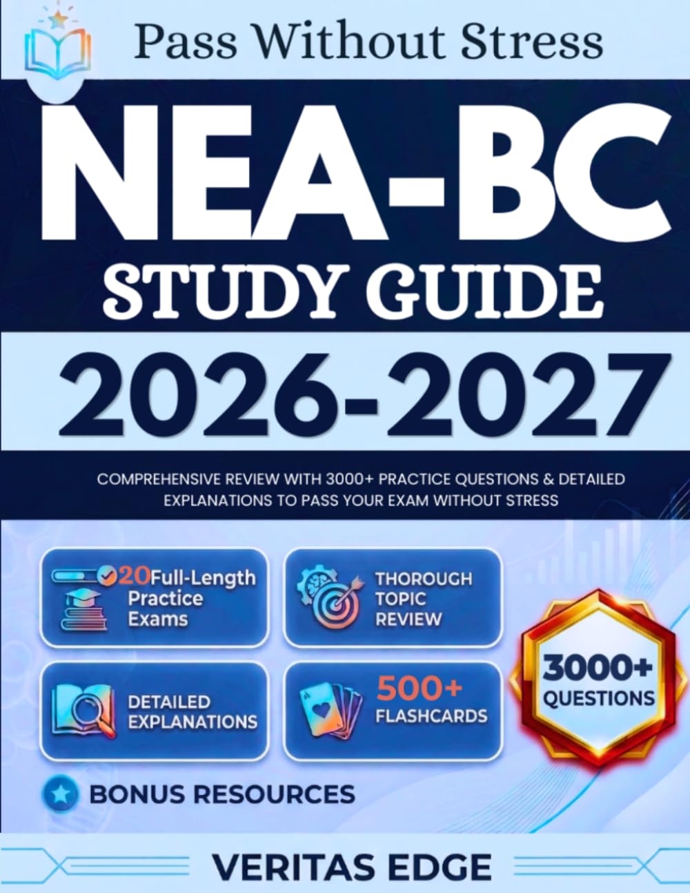 NEA-BC Study Guide 2026-2027: Comprehensive Review with 3000+ Practice Questions & Detailed Explanations to pass Your Exam Without Stress