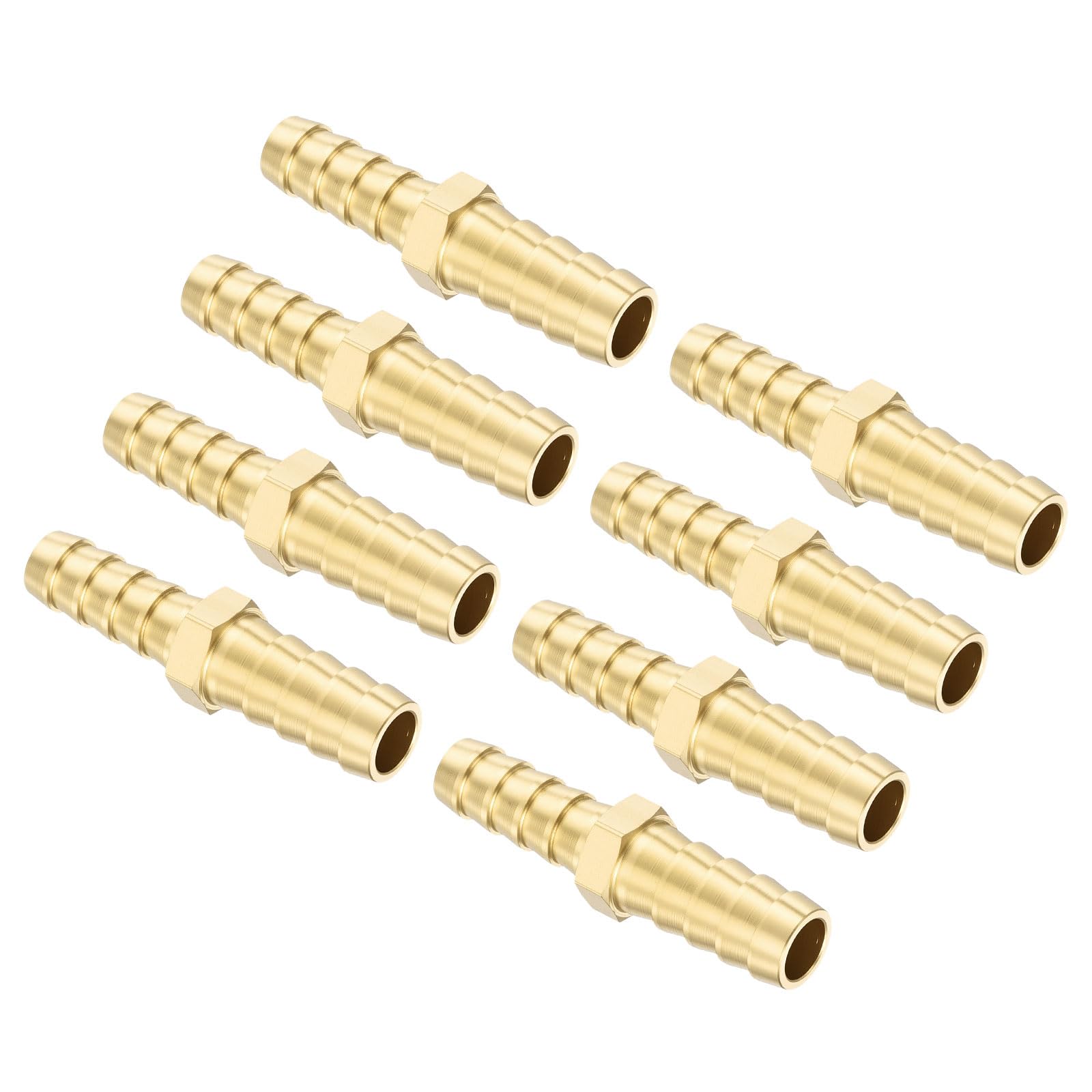 Kozelo 8Pcs Brass Hose Barbs Fittings 5/16" Hose Barbs to 3/8" Fittings — image 1