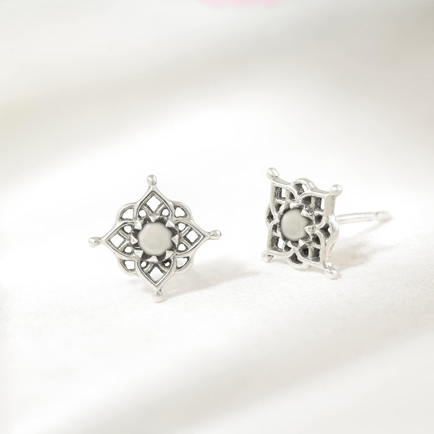 Boma Jewelry Sterling Silver Filigree Stud Earrings