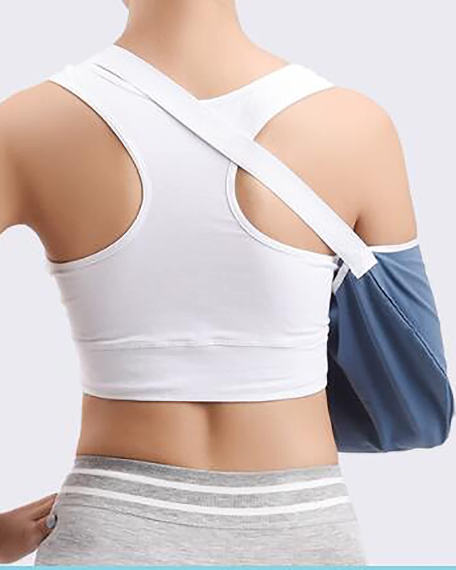 Cómodo cabestrillo para brazo, correa de soporte para antebrazo ajustable y transpirable, soporte inmovilizador de hombro, muñeca y codo de diseño ergonómico para fracturas rotas
