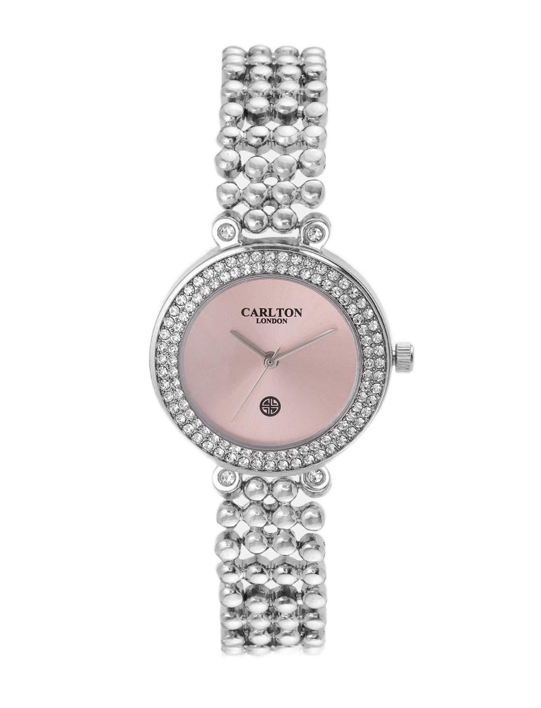 Carlton london Analog Pink Dial Womens Watch-CL004SPIS (B08L1ZW5L9) Amazon Price History, Amazon Price Tracker