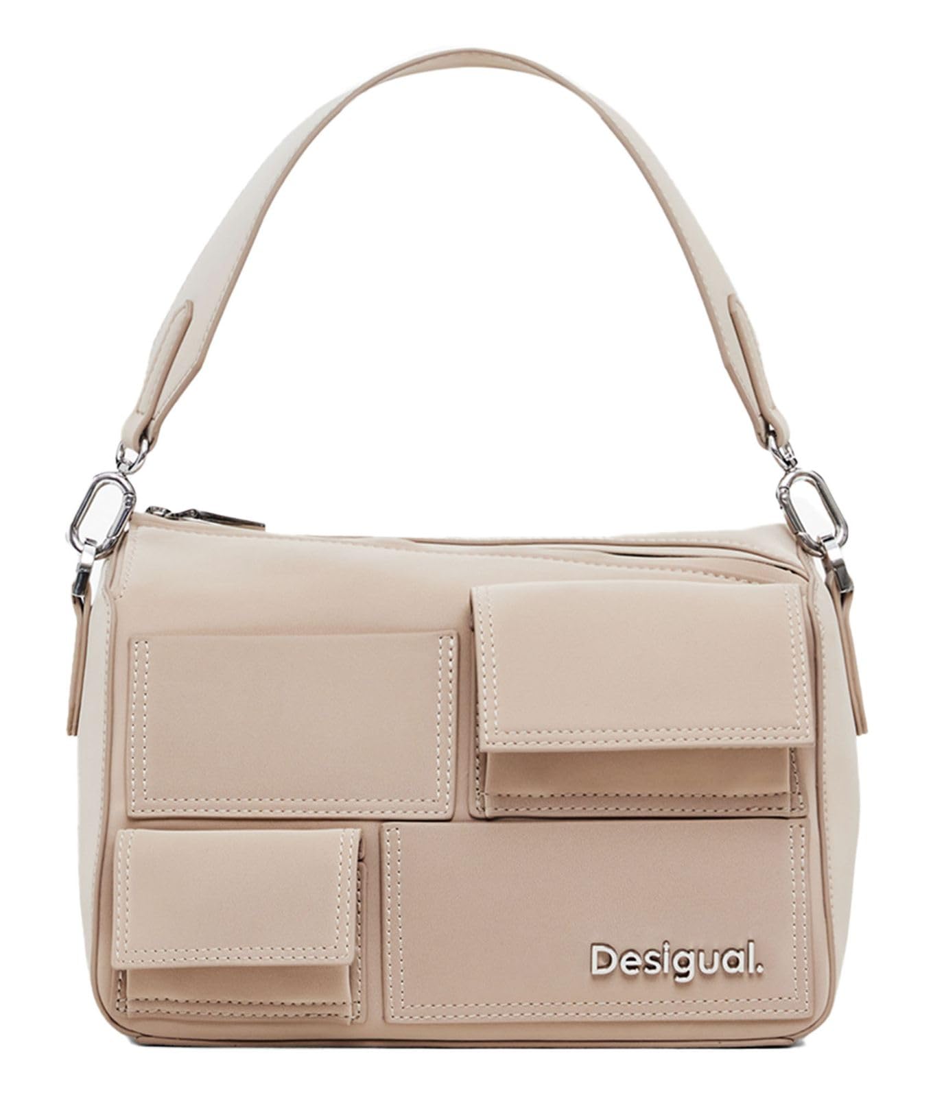 Desigual cross body bag shoulder bag Pocket Phuket Hand Bag Raw creme-white