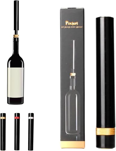 Wine Opener, MIni Wine Opener, Travel Portable Pocket Air Pressure Pump Wine Bottle Opener, Travel Porta for Home, Restaurant, Party (Gold)