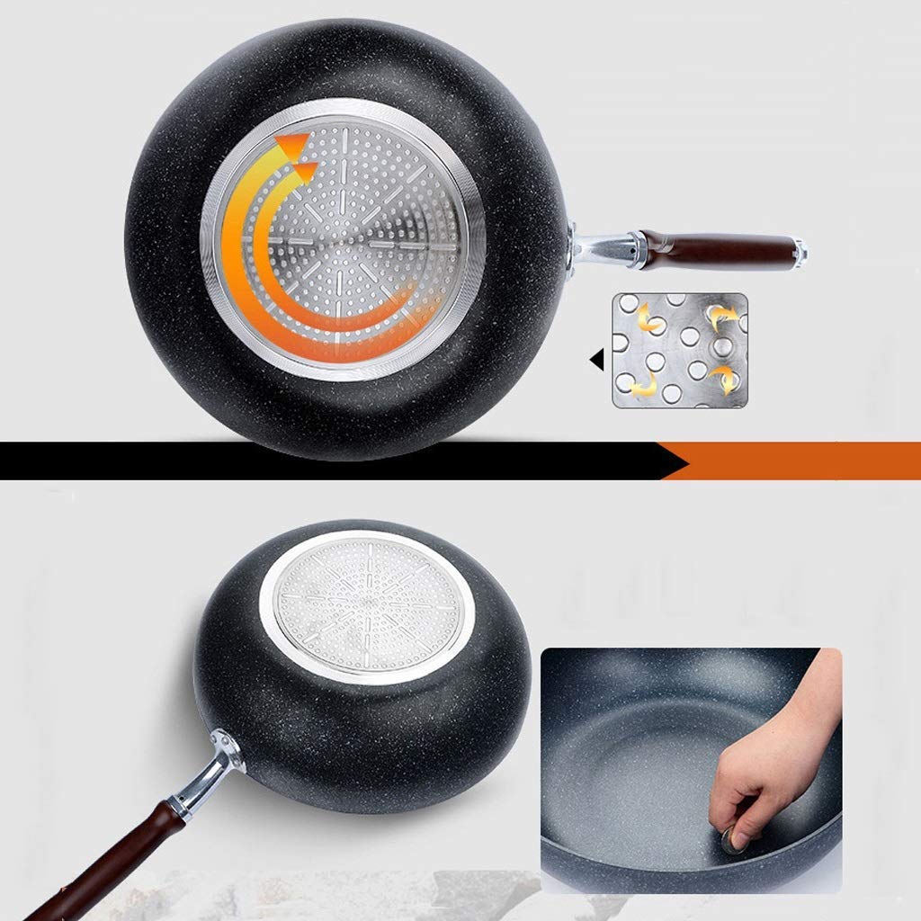 Amazon | 中華鍋 ノンスティックフライパン フライパン 鉄鍋 油なし 煙