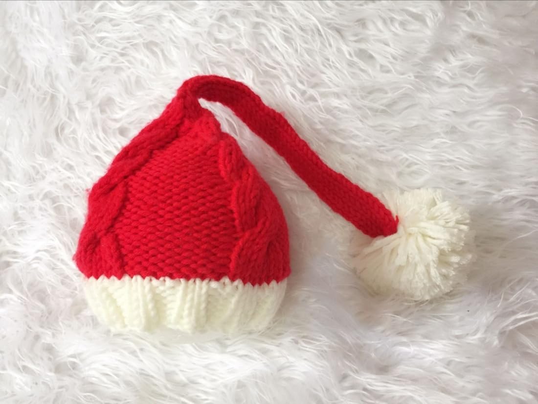 クリスマス 新生児 写真撮影 小道具 男の子 女の子 かぎ針編み 服 新生児 写真撮影 クリスマス サンタクロース 赤い帽子