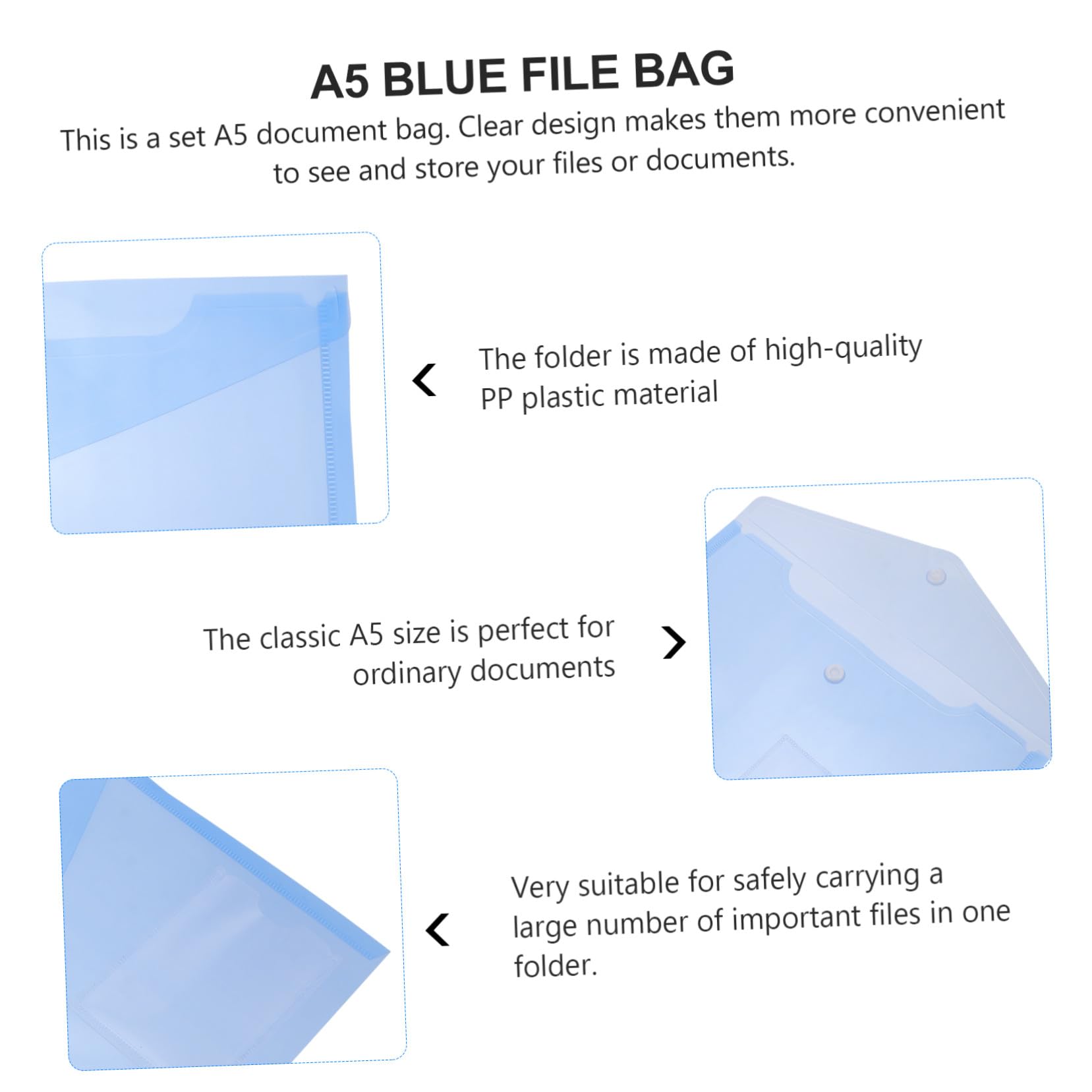 30Pcs Sacchetto di Immagazzinaggio di File Con Bottone A Pressione Documenti Ricevuta Organizzatore con La Tasca di Carta