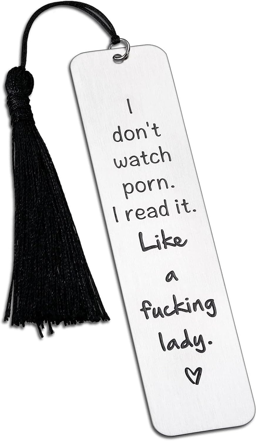ZZP Funny Bookmarks for Women – Stainless Steel Engraved Bookmark