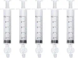 Aspirador Nasal para Bebés, 5 Pcs Seringa Nasal para Bebê Limpador Portátil de Nariz Infantil com Ponta de Silicone Ferramenta de Lavagem de Nariz de Bebé para Bebês Crianças (10ml)