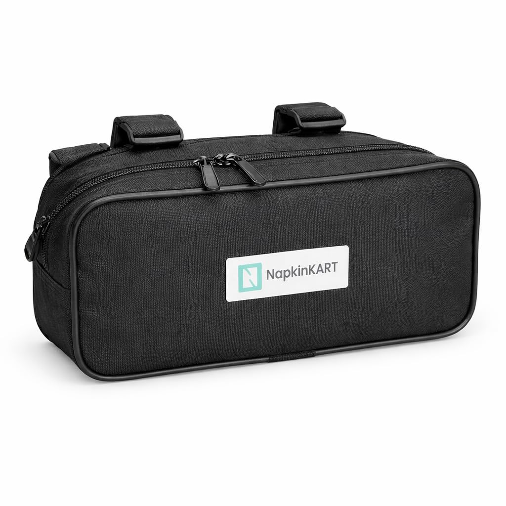 NapkinKART Bike Carrier Storage Bag, for Microfiber clerner Cloth,Waterproof Motorcycle Tool and Cloth Bag, Microfiber Cloth and Daily Essentials Pouch
