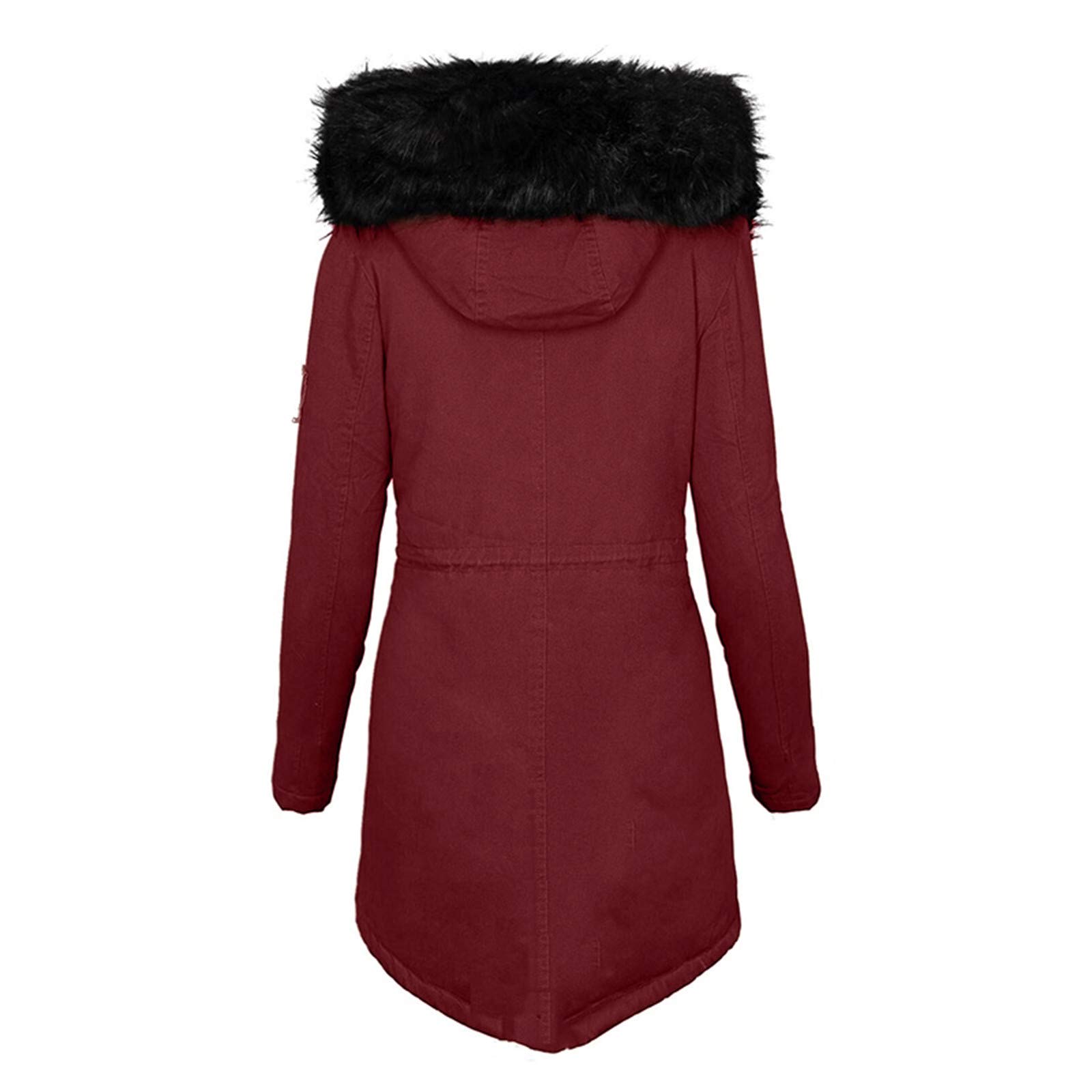 Fleecejacke Damen Pullover Mode Mäntel Frauen solide dickere Jacke lässige Winter schlanke Damenmantel