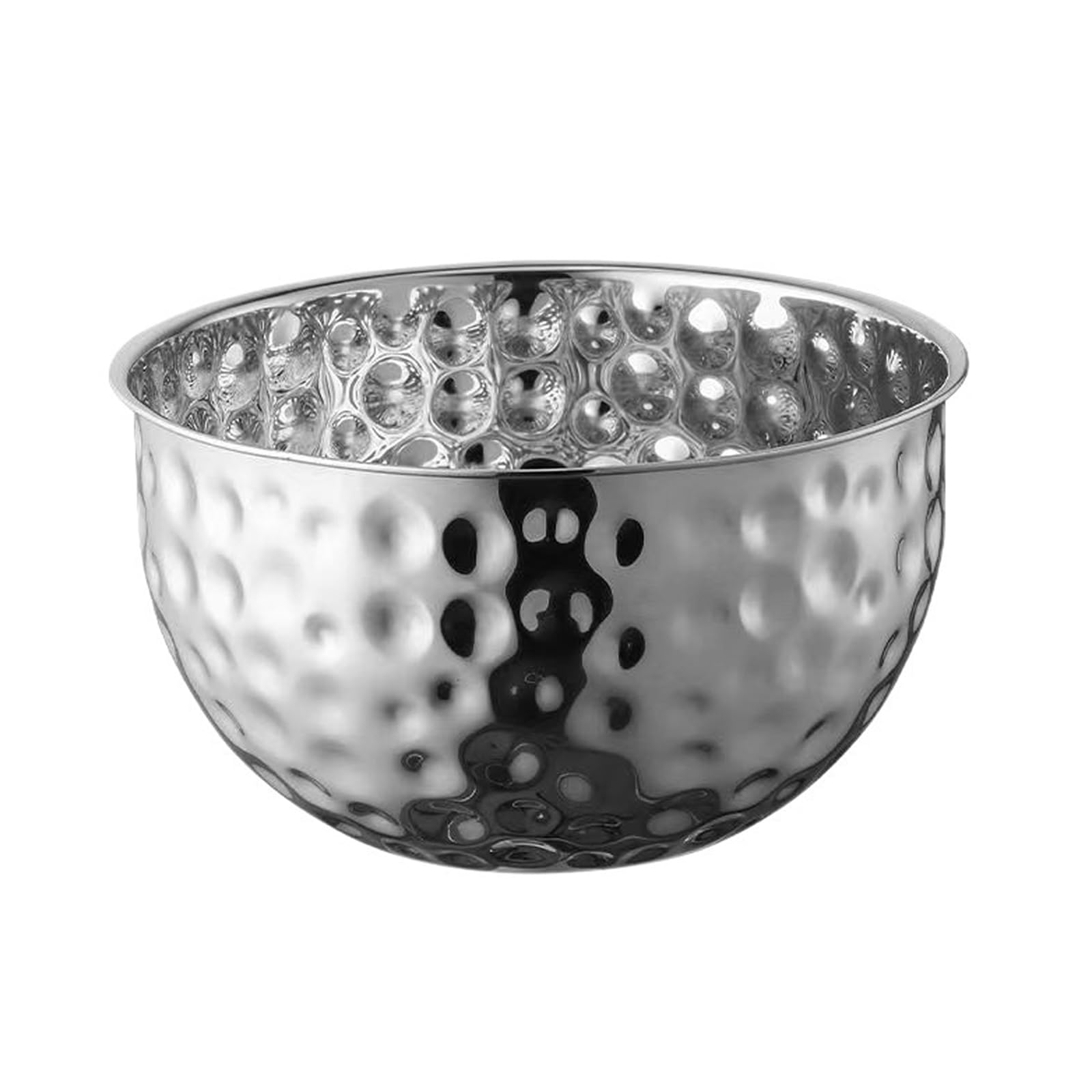 HZBB Stainless Steel Fruit Bowl Ice Bucket Large Capacity Washing Basket for Cooking Baking and Food Preparation Enduring Stainless Steel Fruit Bowl