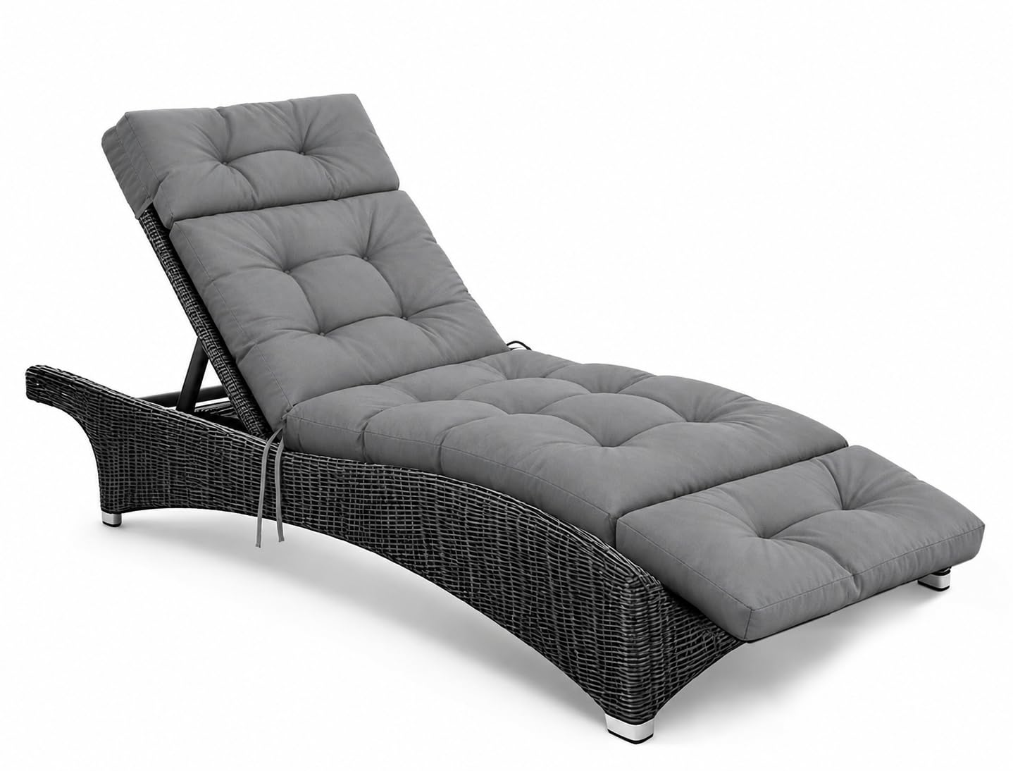 Photo 1 of DVUAY Outdoor Chaise Lounge Cushion, 74.4" L x 21.7" W, Grey