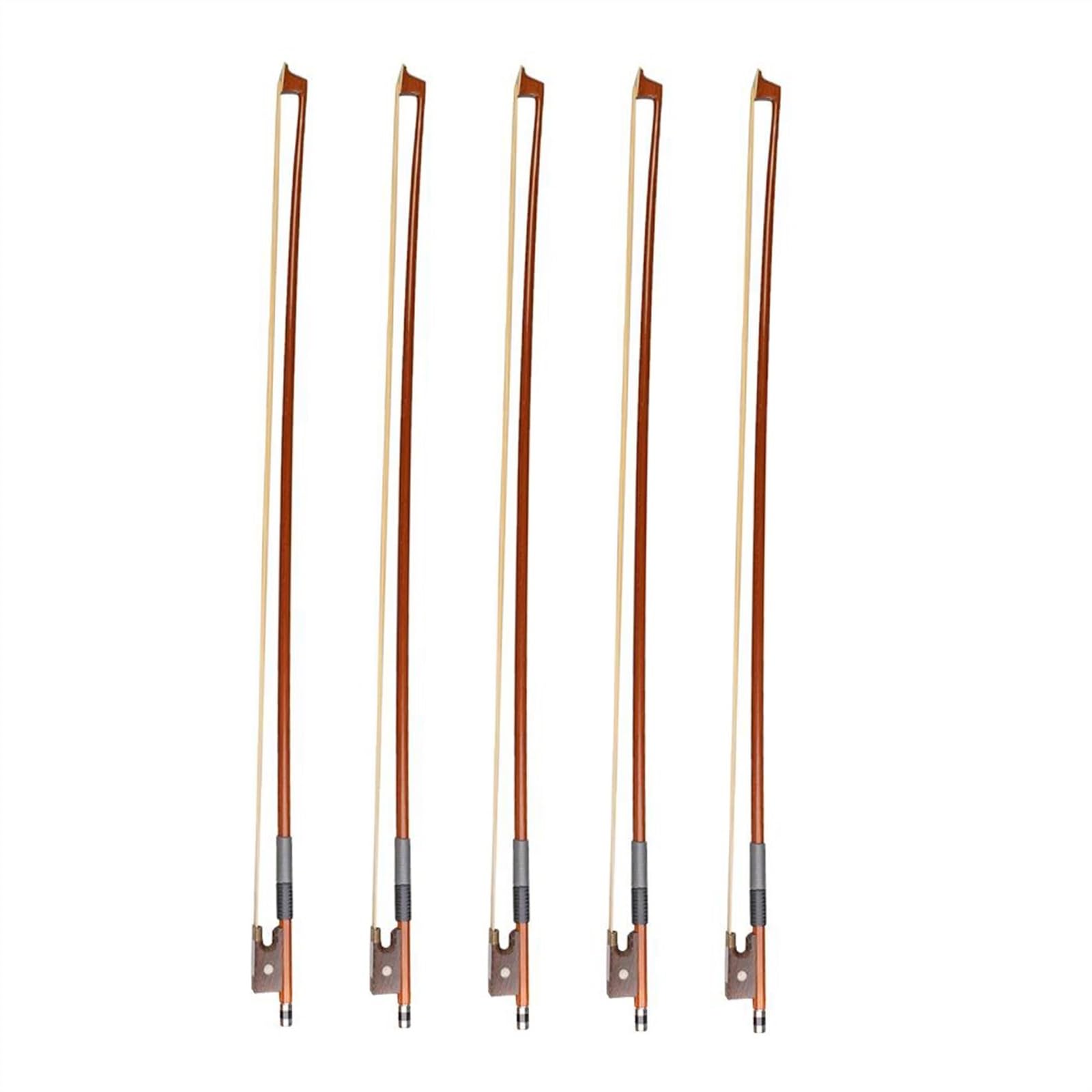 Student archetto violino 5 Pz/1 Set Brazilwood Arco Studente Arco Di Violino Per Principianti Studente Studente 3/4 Arco Di Violino