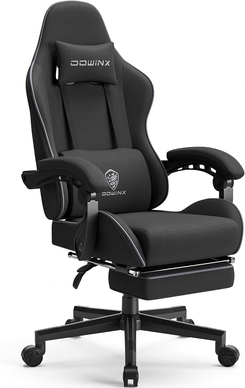 Dowinx Gaming Chair Fabric with Pocket Spring Cushion