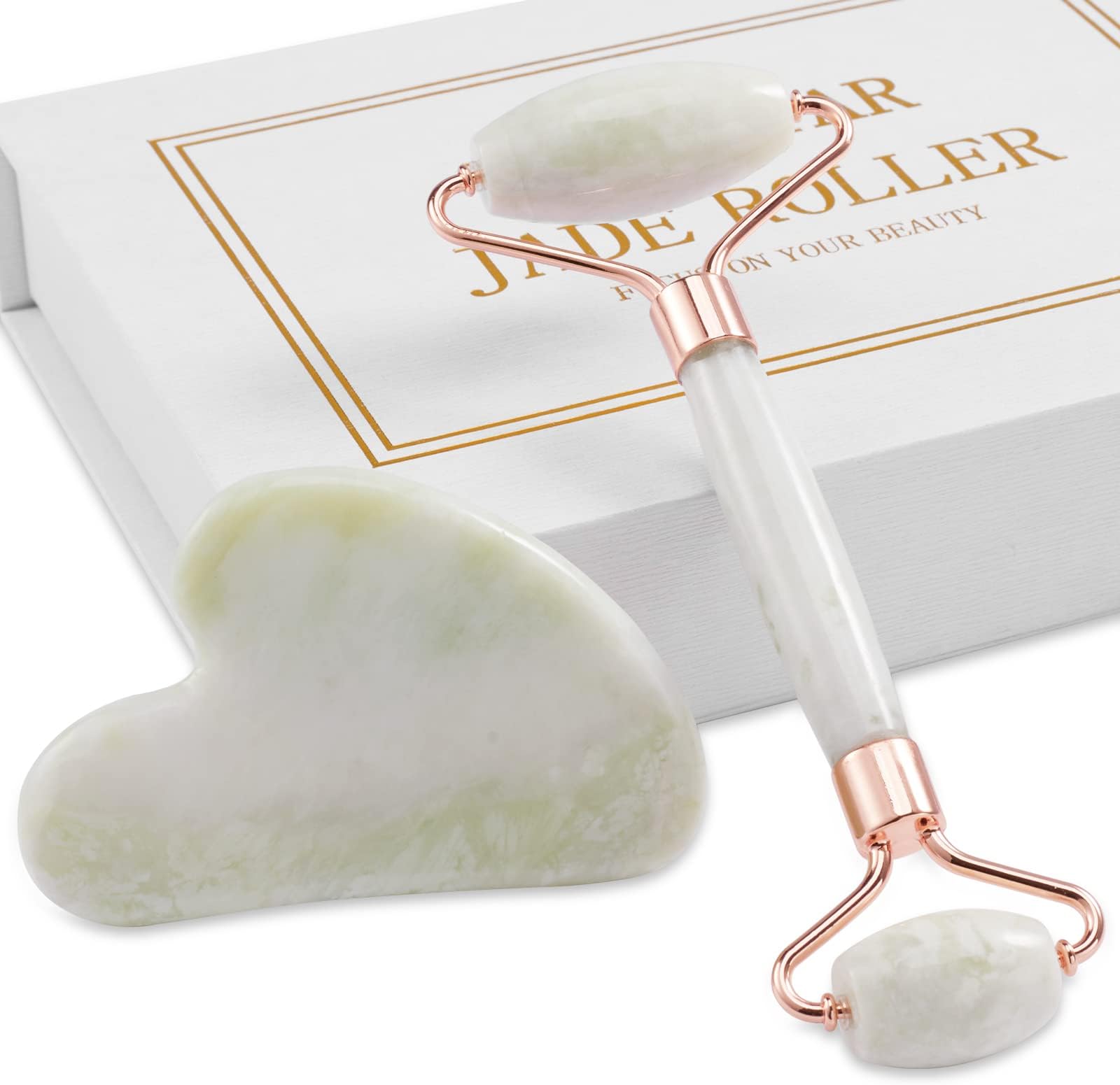 Rose Quartz Gua Sha Facial Tools for Skin Care Facial