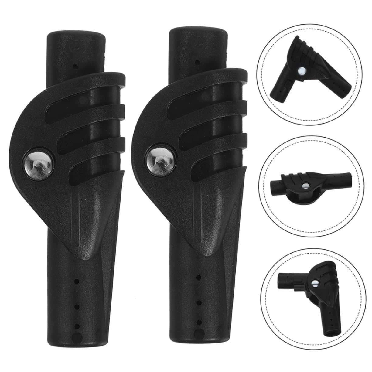 TOYANDONA Joint De Tente Fournitures De Camping pour Le Camping sous Tente Accessoire De Tente Glamping Joint De Tige De Support De Tente Joint De Poteau De Tente Nylon Black