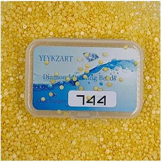 YEYKZART 744 Diamond Painting Replacement Diamonds Drills Beads Drills Gems Round for Diamond Art Missing Color 3500 PCS