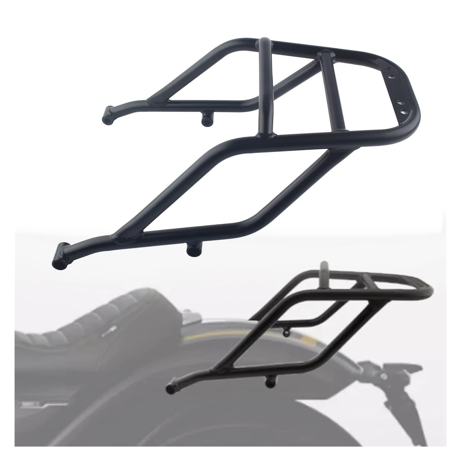 Gepäckträger Topcasehalter Für R12 2024 2025 Matt Schwarz Hinten Gepäck Rack Träger Halterung 1PCS