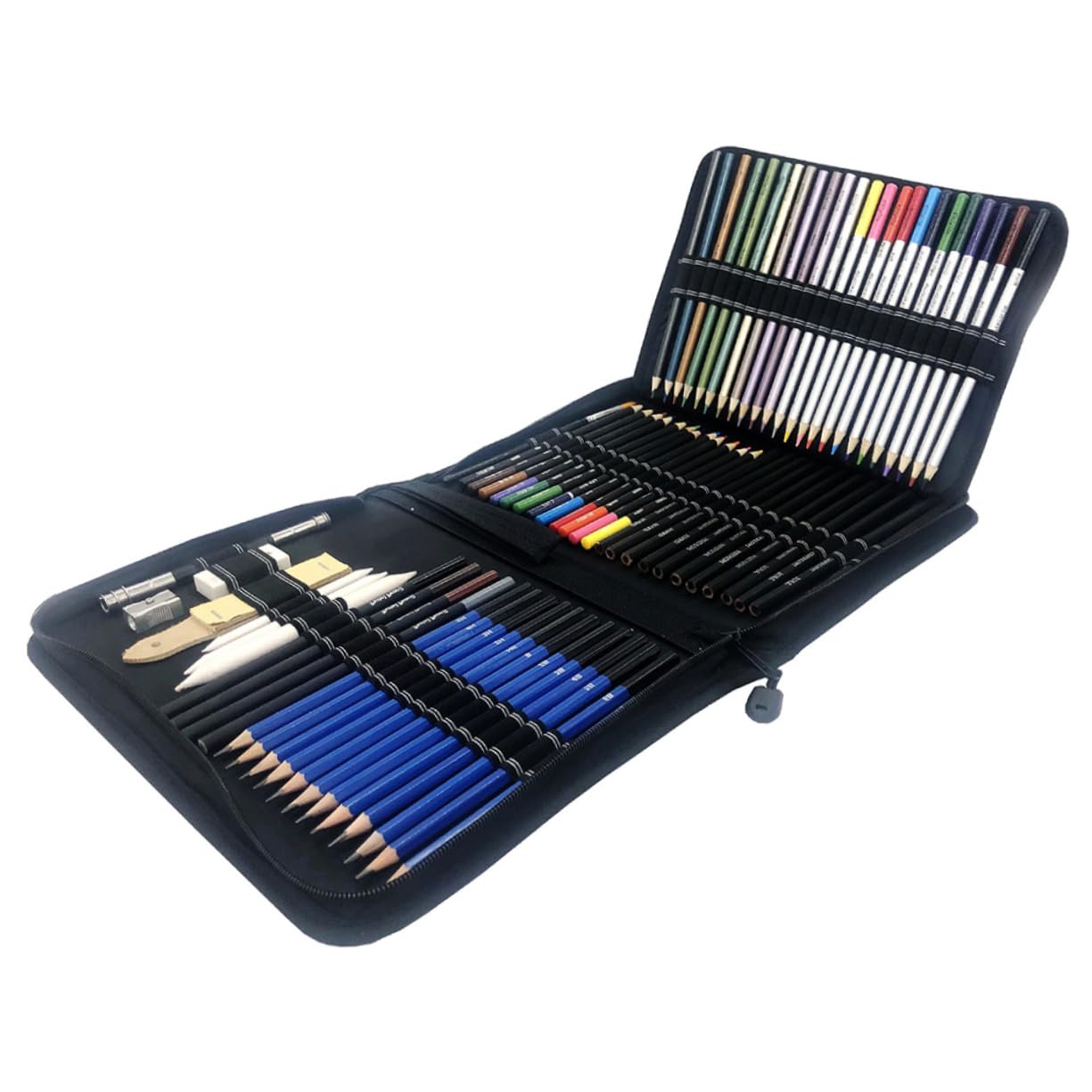 Set di Matite da Disegno 72 Pezzi per Ragazzo Ragazza e Studenti | Legno, Colori Vividi, per Scrapbook e Album da Colorare Adulti, Uso Sicuro