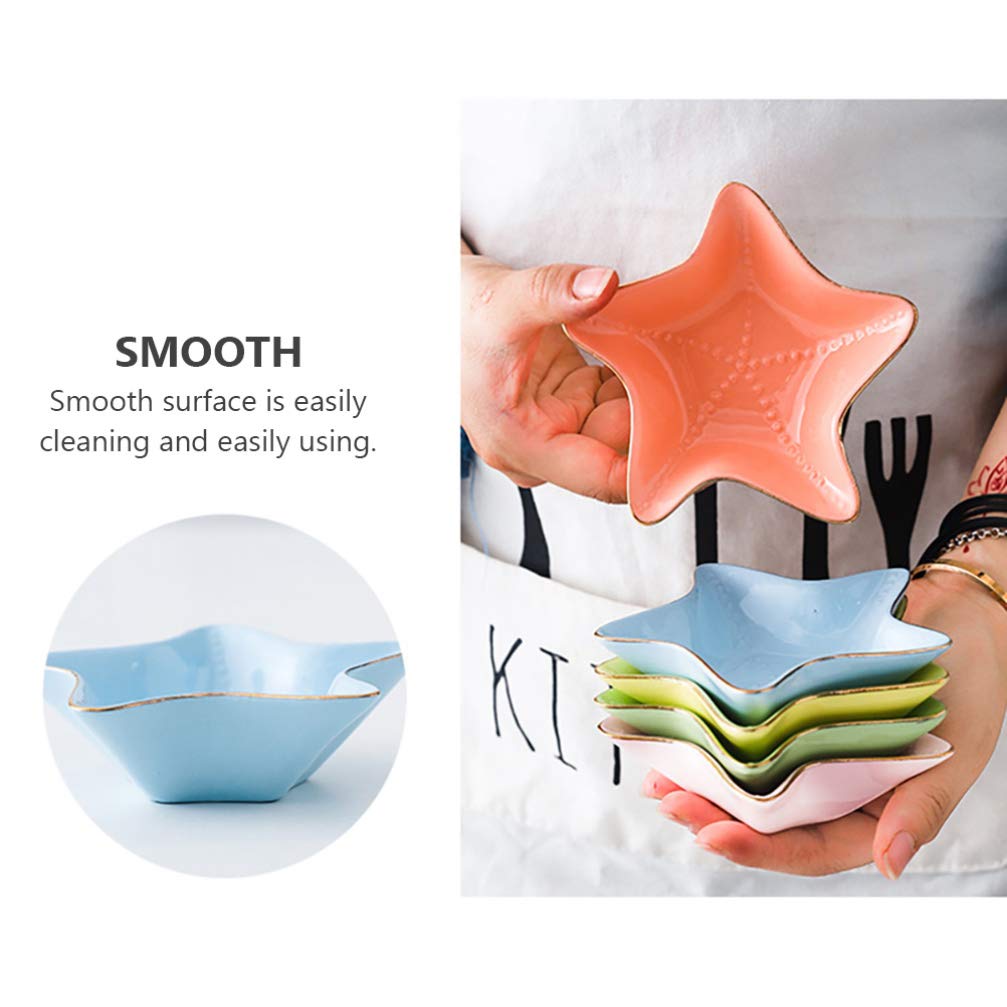 Miski do sosu do maczania - ceramiczne talerze na przyprawy do sosu sojowego, keczupu, sosu BBQ - zestaw 3 dekoracyjnych przypraw