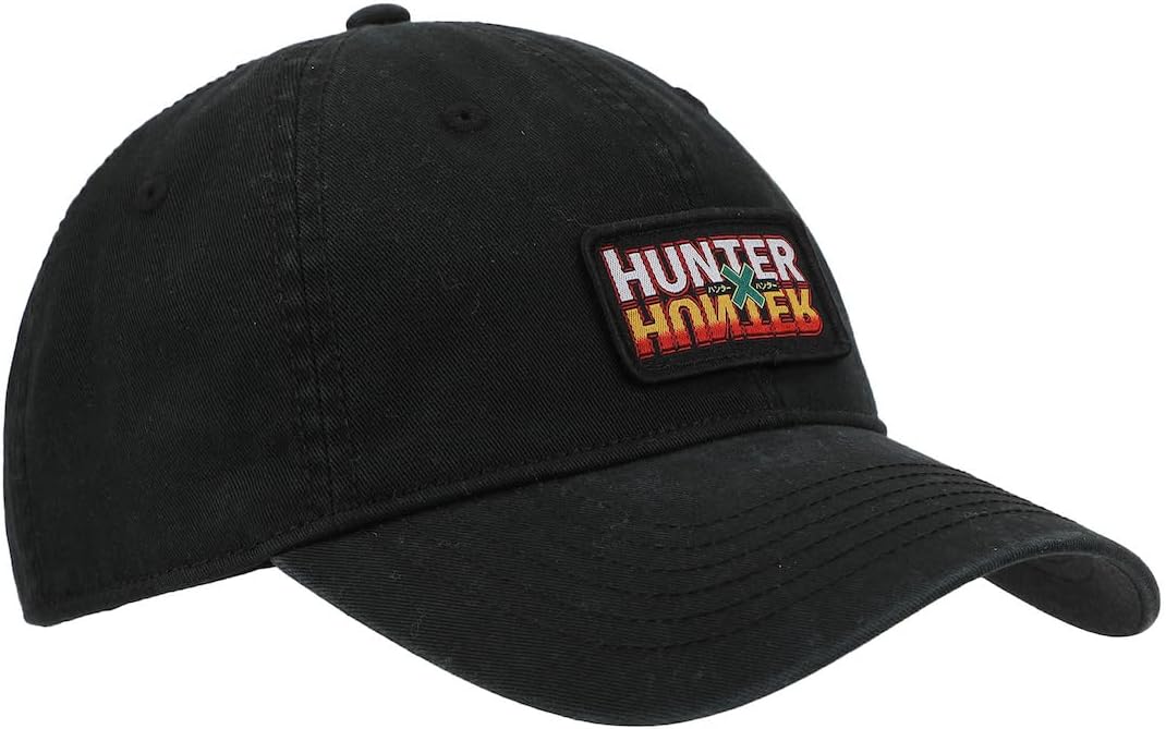 Hunter X Hunter Woven Patch Logo Black Unstructured Baseball Cap - Image 4