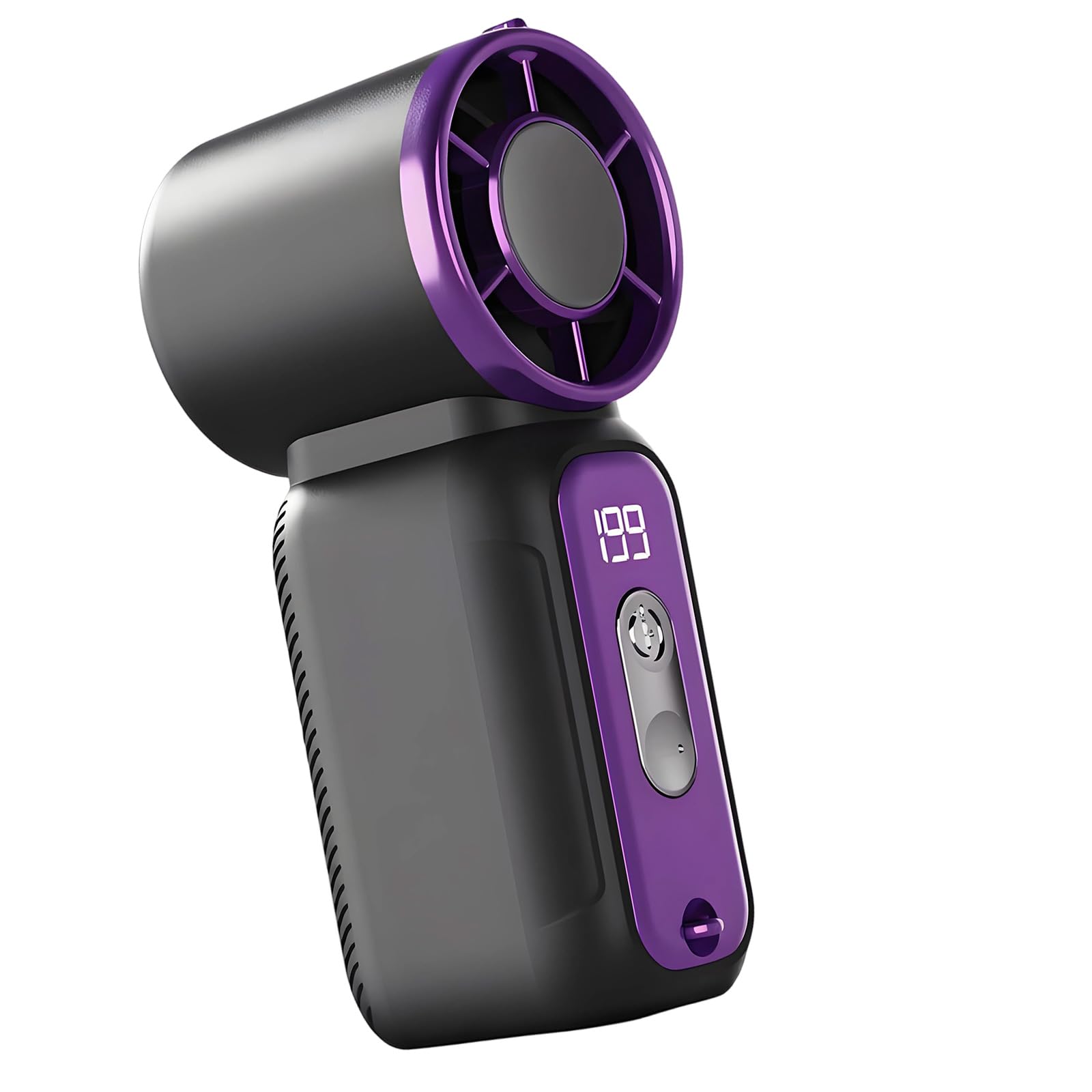 Alksubbm Portable Handheld Fan 199 Speed Small Cooling Quiet Handheld Fan with Digital Display USB Rechargeable Portable Usb Rechargeable